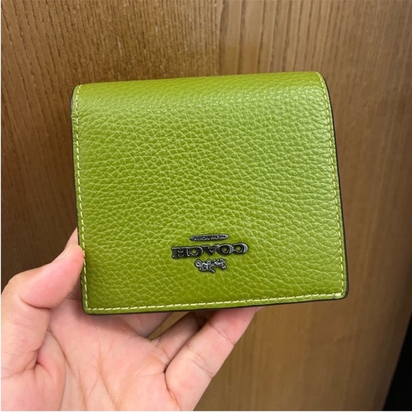 Coach Pebble Leather Snap Wallet #C2862 - Picture 4 of 9